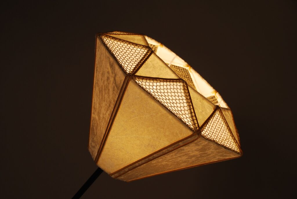 Abat-jour diamant velours